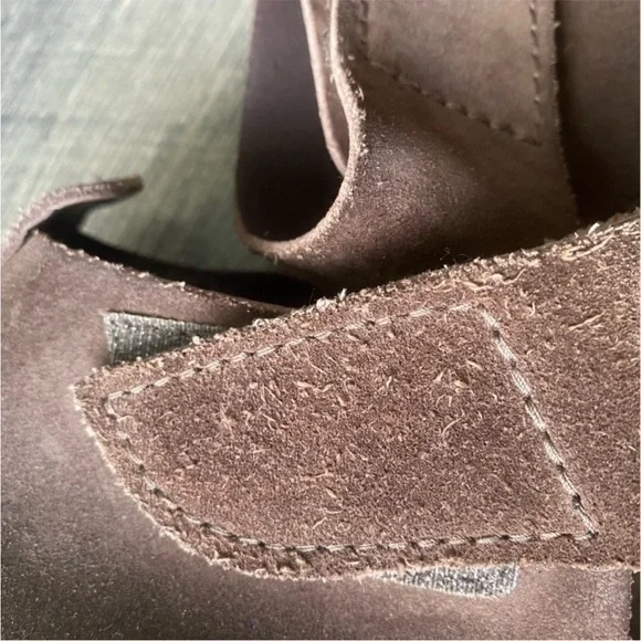 Pedro Garcia Brown Suede Leather High Heel Open Toe Booties Size 41.5